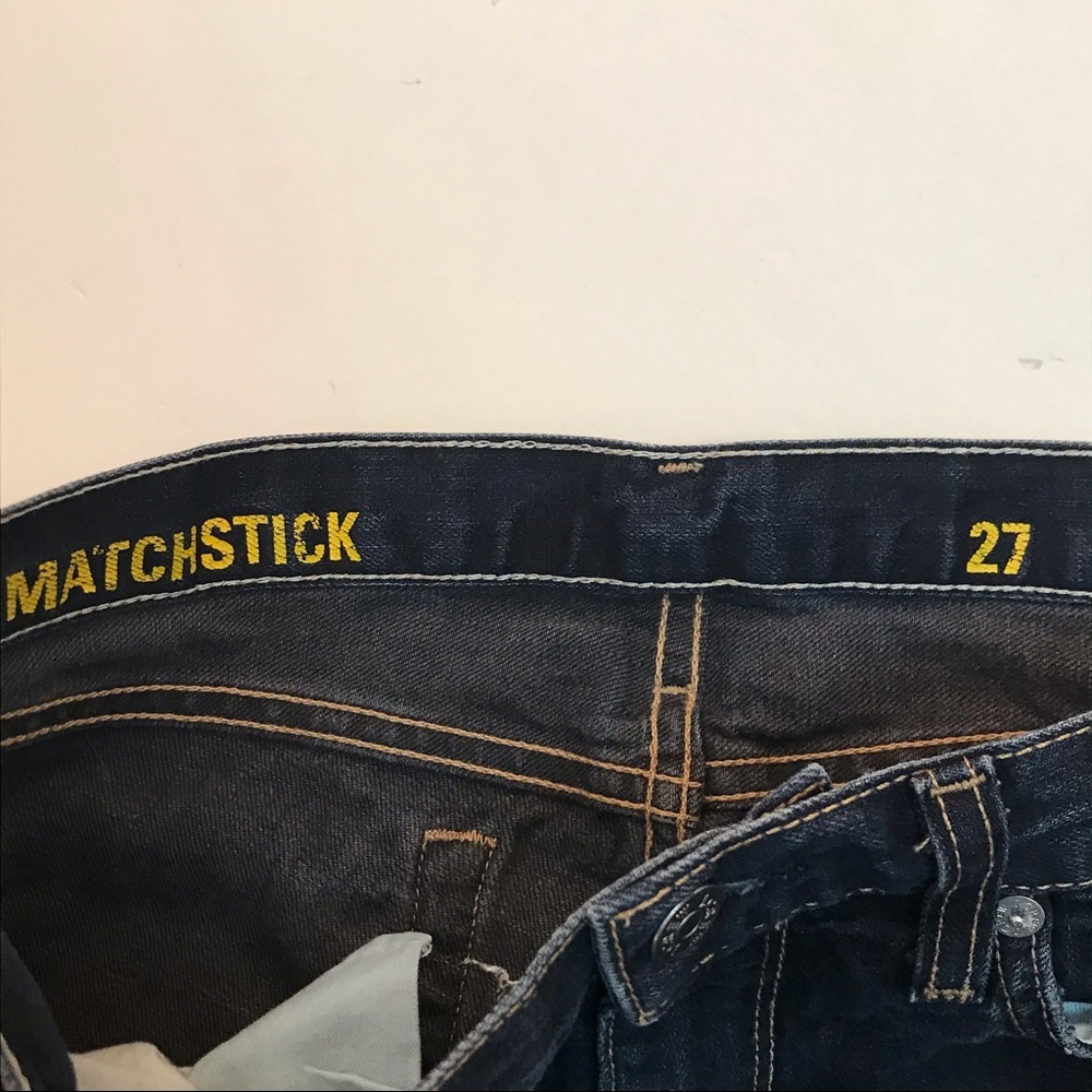 J Crew Matchstick Dark Wash Skinny Jeans 27 - Picture 2 of 5